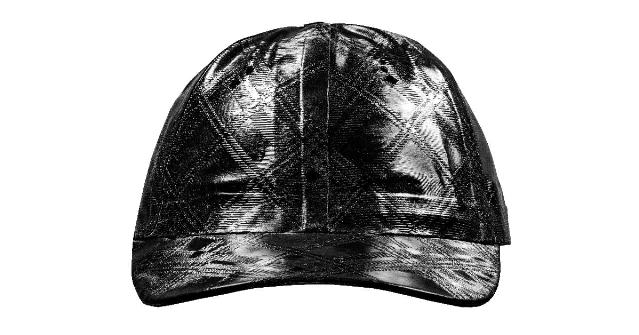 Baseball Cap - Snapback Cap, Karo All Over Laser Design, PERFECT FIT, Latex Handmade